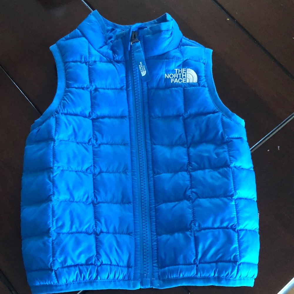 Blue North Face Baby Vest